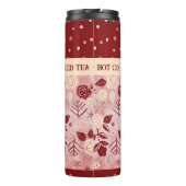 Winterdrink Thermaltumbler Blütenblume Rose Thermosbecher (Rückseite)