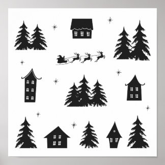 Winterdruck, Werteposter (Matte) Poster