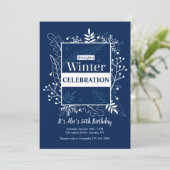 Wintereinladung Einladung (Stehend Vorderseite)