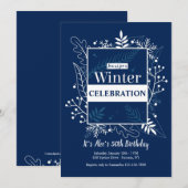 Wintereinladung Einladung (Vorne/Hinten)