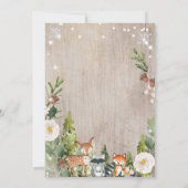 Wintereinladung für Hirschwald Einladung (Rückseite)