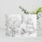 Wintereinladung Save the Date (Stehend Vorderseite)
