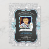 Wintereinladung Snowman Winter ONEderland Einladung (Vorne/Hinten)