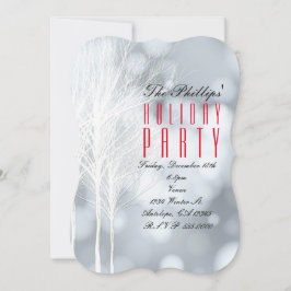 Wintereinladungen zu den weißen Bäumen Einladung