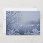 Wintereinladungen zum Schneesee Einladung (Rückseite)