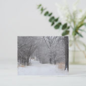 Wintereinsamkeit Postkarte (Stehend Vorderseite)