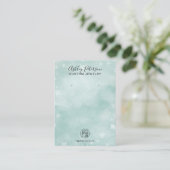 Wintereis-Blausternschmuck Ohrring-Anzeige Visitenkarte (Stehend Vorderseite)