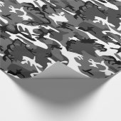 Wintereis-Camouflage Geschenkpapier (Ecke)