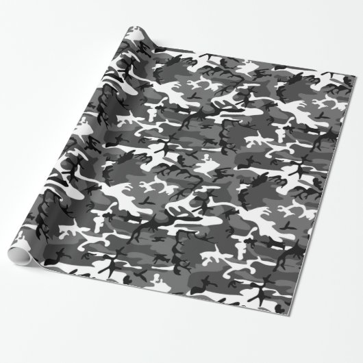 Wintereis-Camouflage Geschenkpapier (Ungerollt)