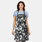 Wintereis-Camouflage nach Maß Schürze (Getragen)