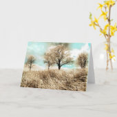 Wintereis, Eissturm, Naturfotografie Karte (Gelbe Blume)