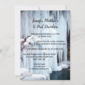 Wintereis-Glitzern nur Hochzeitsempfang Einladung (Vorderseite)