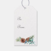 Wintereis Skate Schneeglobe - benutzerdefinierte G Geschenkanhänger (Rückseite)