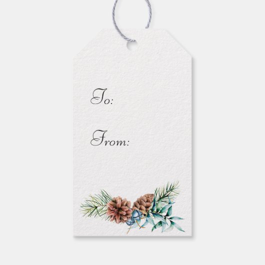 Wintereis Skate Schneeglobe - benutzerdefinierte G Geschenkanhänger (Rückseite)