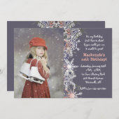 Wintereis-Skaten-Einladung Einladung (Vorne/Hinten)