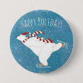 Wintereis-Skaten-Polar-Taste Button (Vorderseite)