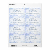 Wintereisblau elegante Rücksendeadresse (Vorne)