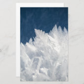 Wintereiskristalle Briefpapier (Vorne/Hinten)