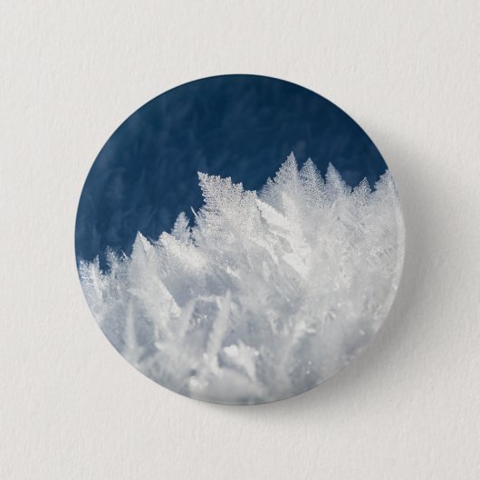 Wintereiskristalle Button (Vorderseite)