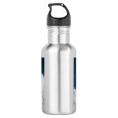 Wintereiskristalle Edelstahlflasche (Rückseite)