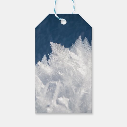 Wintereiskristalle Geschenkanhänger (Vorderseite)