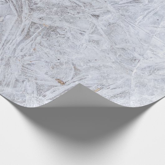 Wintereiskristalle Geschenkpapier (Ecke)