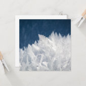 Wintereiskristalle Karte (Vorderseite/Rückseite Beispiel)
