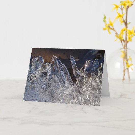 Wintereisnotecard Karte (Gelbe Blume)