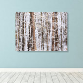 Wintereissturm im Wald Leinwanddruck (Insitu (Holzboden))