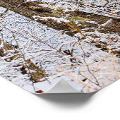 Wintereissturm im Wald Poster (Ecke)