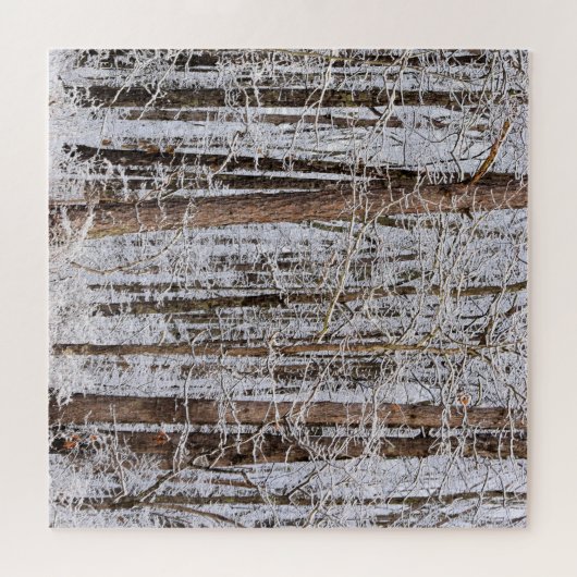 Wintereissturm im Wald Puzzle (Horizontal)