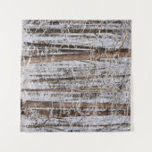 Wintereissturm im Wald Wandteppich (Vorderseite (Horizontal))