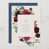 Winterelegante Tischnummer Sitzplätze Karten (Vorne/Hinten)