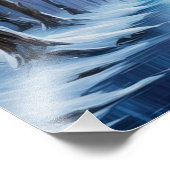 Wintereleganz, Schneewald Fotodruck (Ecke)