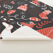 Winterelemente: Niedliche Handzeichnung. Sherpadecke (3/4)