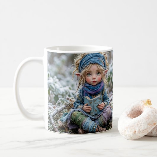 Winterelfe Kaffeetasse (Mit Donut)