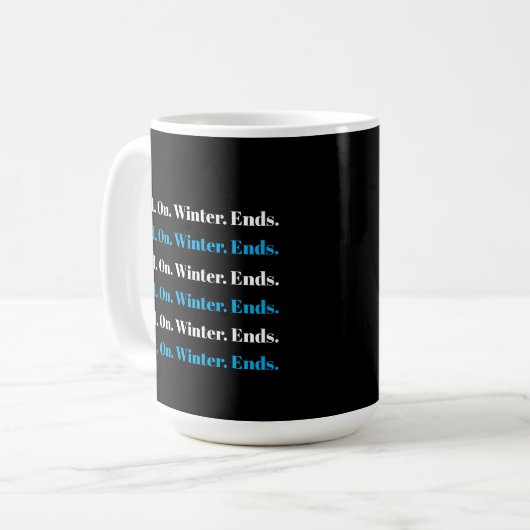 Winterende Kaffeetasse (Vorderseite Links)