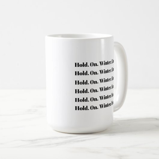 Winterende Kaffeetasse (VorderseiteRechts)