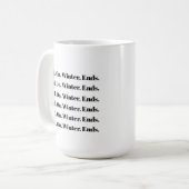 Winterende Kaffeetasse (Vorderseite Links)