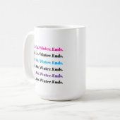 Winterende Kaffeetasse (Vorderseite Links)