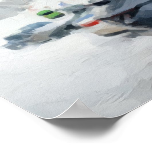 Wintererlebnisparkszene Poster (Ecke)