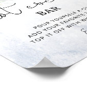 Wintereucalyptus Heisses Kakao-Bar Poster (Ecke)