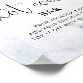 Wintereukalyptus Heiße Kakaoblume Bar Poster (Ecke)