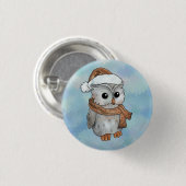 Wintereule Button (Vorne & Hinten)