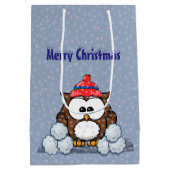 Wintereule Mittlere Geschenktüte (Rückseite)