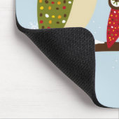 Wintereulen-Mausunterlage Mousepad (Ecke)