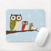 Wintereulen-Mausunterlage Mousepad (Mit Mouse)