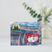 Winterfamilienurlaub Postkarte - individuell einst (Stehend Vorderseite)