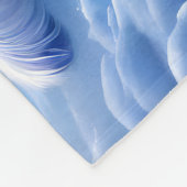 Winterfantasie mit schönem Einhorn und Kitten Fleecedecke (Ecke)