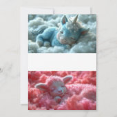 Winterfantasy: Snowy Miracle Heart Wedding Einladung (Rückseite)